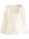 SEMICOUTURE FLARED LONG-SLEEVE BLOUSE