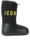 DSQUARED2 PRINTED DETAIL SNOW BOOTS
