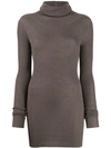 RICK OWENS TURTLE NECK KNITTED SWEATER