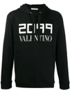 VALENTINO 2099 LOGO PRINTED HOODIE