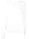 ALLUDE ALLUDE CREW-NECK CASHMERE SWEATER - 白色