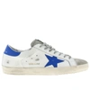 GOLDEN GOOSE SNEAKERS IN USED LEATHER AND SUEDE,11048678