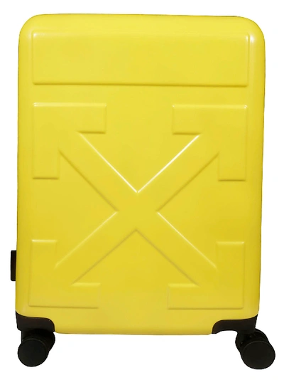Off-white Arrow Suitcase In Giallo
