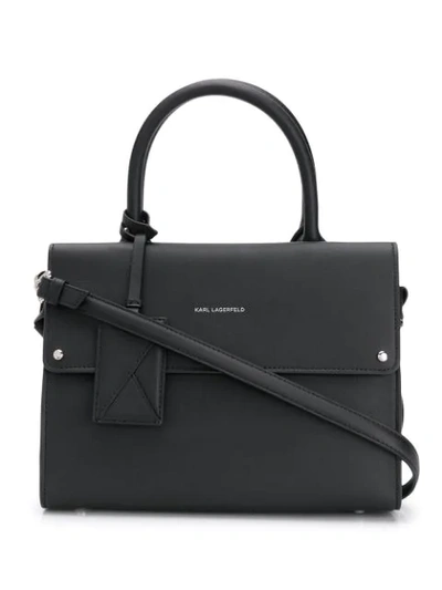Karl Lagerfeld K/ikon Top-handle Bag In Black