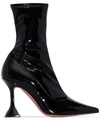 AMINA MUADDI high-shine heeled ankle boots