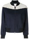 3.1 PHILLIP LIM / フィリップ リム pearl-embellished panelled bomber jacket