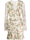 GIAMBATTISTA VALLI FLORAL LONG-SLEEVE DRESS