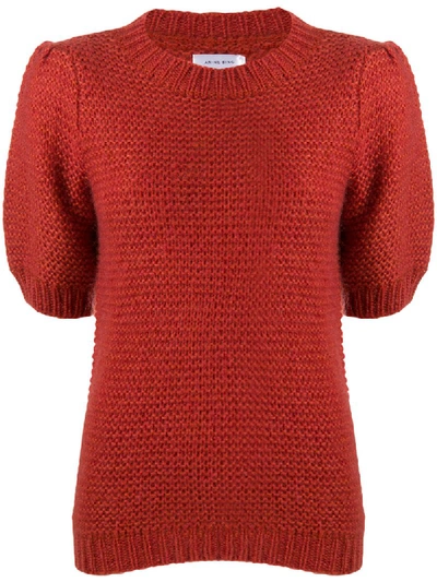 Anine Bing Nicolette Knit Top - Orange In 橘色