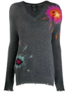 AVANT TOI AVANT TOI TIE-DYE INTARSIA JUMPER - 灰色