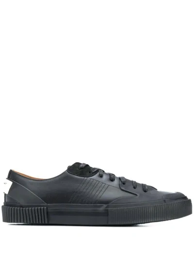 Givenchy Tennis Light Canvas Trainers In Black