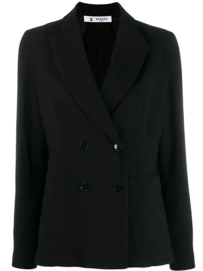 Barena Venezia Barena Double Breasted Blazer In Black