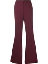 THEORY HIGH-WAISTED FLARED TROUSERS