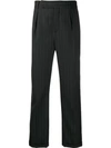 SAINT LAURENT STRIPED TAILORED TROUSERS