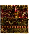 Pierre-louis Mascia Kanadas Textile Scarf In Red