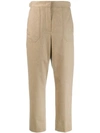 FENDI FENDI STRAIGHT TAILORED TROUSERS - 大地色