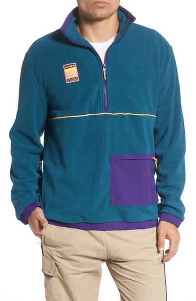 Adidas Originals Adiplore Pack Fleece Half Zip Pullover In Multicolor |  ModeSens