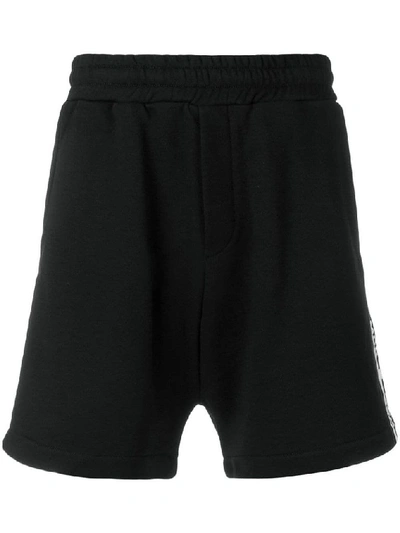 Mcq By Alexander Mcqueen Mcq Alexander Mcqueen Man Shell-paneled French Cotton-terry Shorts In Black