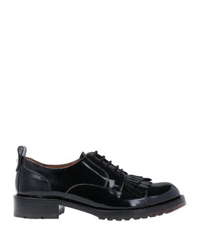 Valentino Garavani Laced Shoes In Black