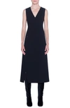 AKRIS DOUBLE FACE WOOL MIDI DRESS,444200016773