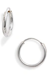 Argento Vivo Sterling Silver Hoop Earrings