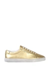 SAINT LAURENT SAINT LAURENT WOMEN'S GOLD LEATHER SNEAKERS,58825006S008097 37