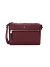 Kate Spade Small Polly Leather Crossbody Bag In Cherrywood