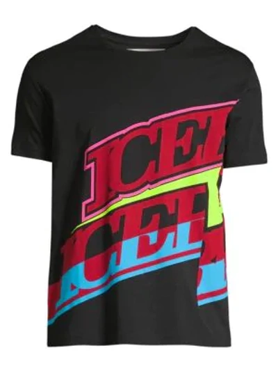 Iceberg Logo Graphic T-shirt In Black