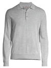 CANALI Modern-Fit Wool Long-Sleeve Polo