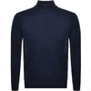 MICHAEL KORS Michael Kors Half Zip Merino Sweatshirt Navy,122838