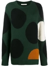 CHINTI & PARKER DOT INTARSIA JUMPER