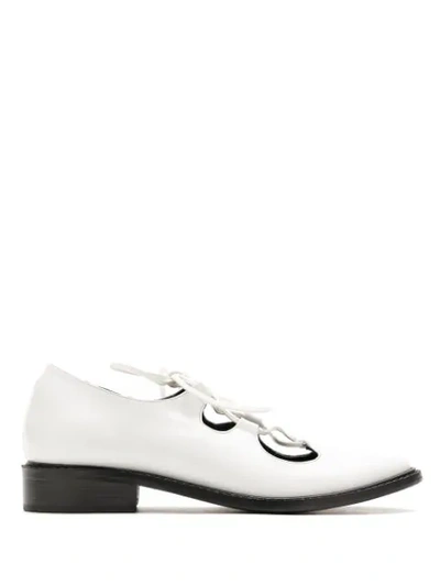 Reinaldo Lourenço Boneca Leather Shoes In White