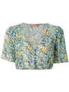 CLUBE BOSSA RUNA PRINTED CROPPED TOP