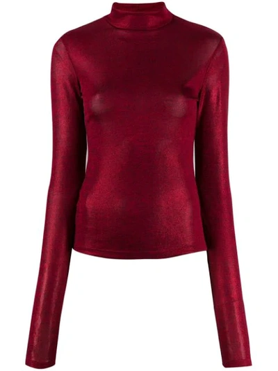 Andamane Turtleneck Long-sleeved Sweatshirt In Red