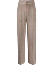 TORY BURCH TAILORED PLAID TROUSERS