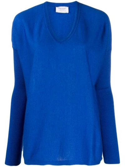 Snobby Sheep V-neck Sweater In Blue