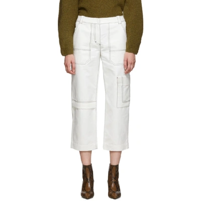 3.1 Phillip Lim / フィリップ リム Cropped Cotton-blend Twill Cargo Trousers In Ivory