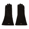 UNDERCOVER UNDERCOVER BLACK SUEDE GLOVES