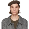 LEMAIRE BROWN MINI BASQUE BERET