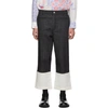 LOEWE LOEWE BLACK CHECK FISHERMAN JEANS