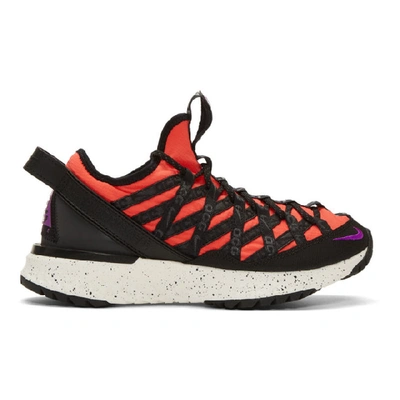 Nike Pink Acg React Terra Gobe Sneakers In Red