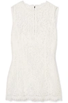 DOLCE & GABBANA CORDED LACE TOP