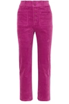 APIECE APART MARSTON CROPPED STRETCH-COTTON CORDUROY SLIM-LEG PANTS