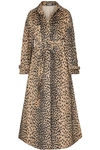 JACQUEMUS THIKA BELTED LEOPARD-PRINT COTTON-BLEND TRENCH COAT