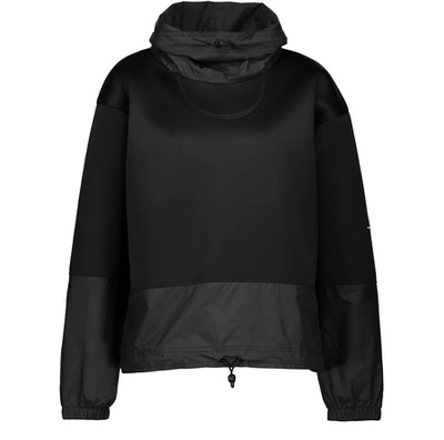 Adidas By Stella Mccartney Run Contrast-panel Sweatshirt In Black