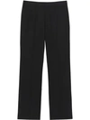 BURBERRY BURBERRY LOOSE FIT TROUSERS - BLACK
