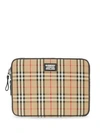 BURBERRY VINTAGE CHECK ZIPPED POUCH