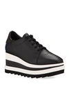 Stella Mccartney Sneakelyse Lace-up Bright Sneakers In Black