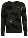 KENZO ALLOVER JUMPING TIGER SWEATER,11052660