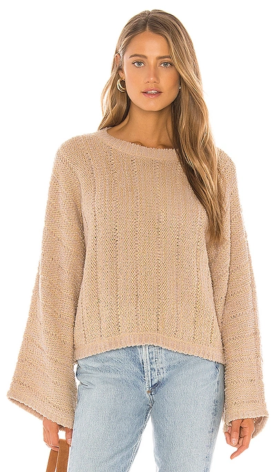 Bb Dakota Jack By  Slide Right In Sweater In Tan. In Hazelnut