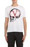 VALENTINO GO SKULL GRAPHIC T-SHIRT,SV0MG04C5RL